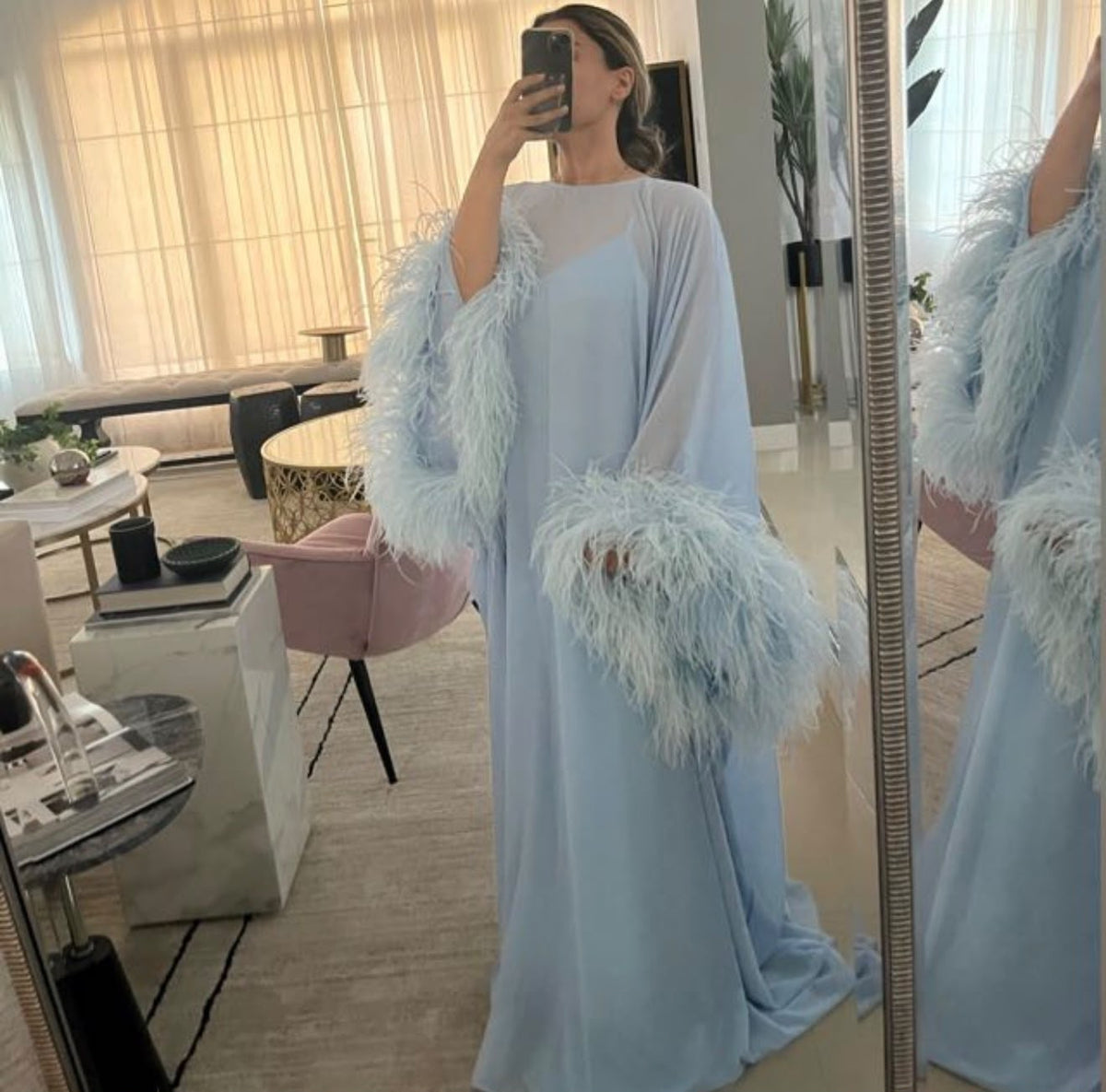 Elsa Feather Kaftan TP0942