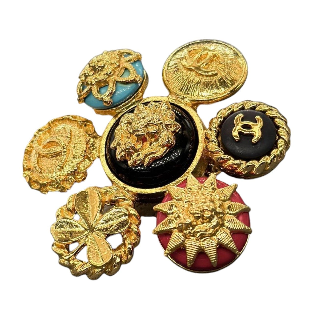 Chanel Vintage Multi Charm Brooch