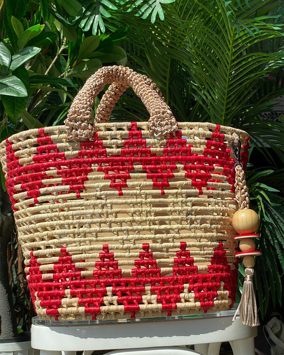 ZigZag Maxi Straw Bag