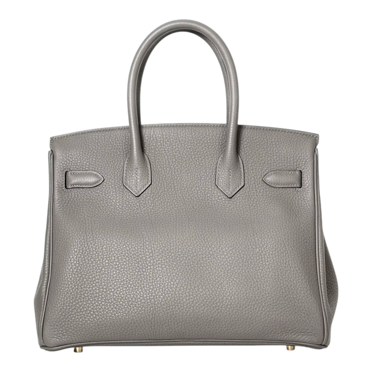 Hermes Birkin 30cm Bag in Togo Gris Meyer with GHW - Full Set