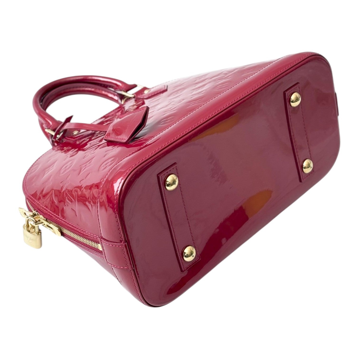 Louis Vuitton Red Alma in Vernis Leather Bag