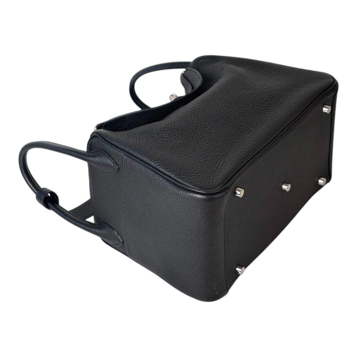 Hermes Lindy 30cm Bag in Black Clemence with PHW