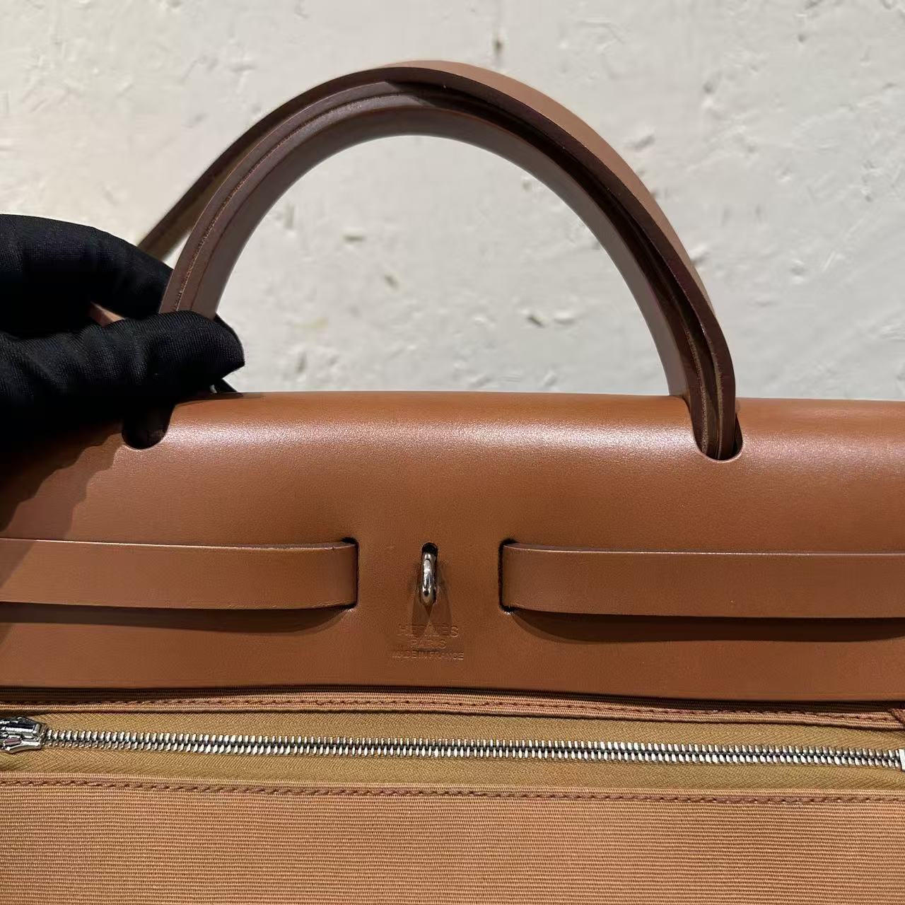 Hermès Herbag 31 Two-Tone Convertible Bag - Fuchsia & Tan