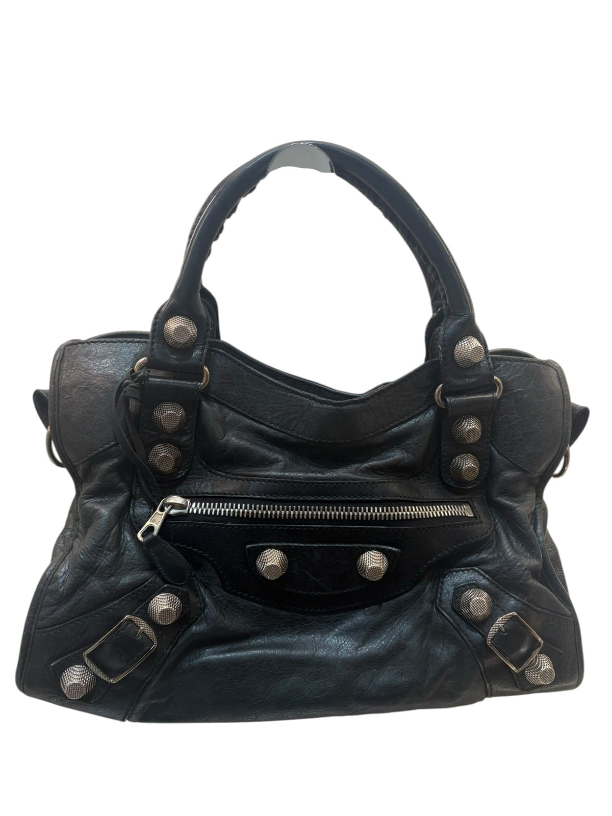 Balenciaga Black City bag with SHW