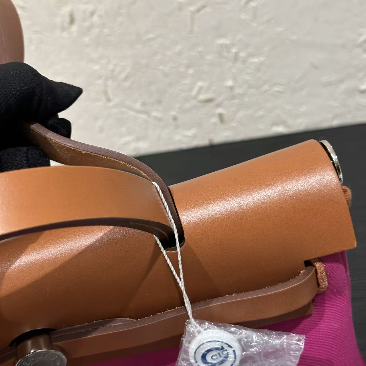 Hermès Herbag 31 Two-Tone Convertible Bag - Fuchsia & Tan