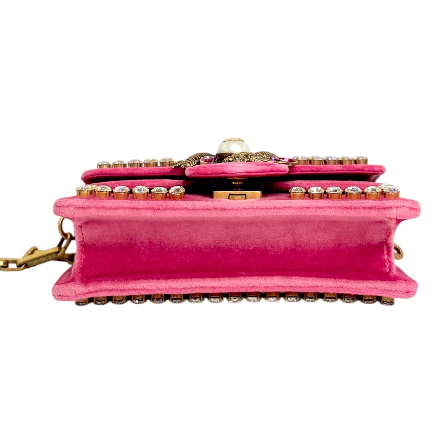 Gucci Velvet Broadway with Chain Strap Bag