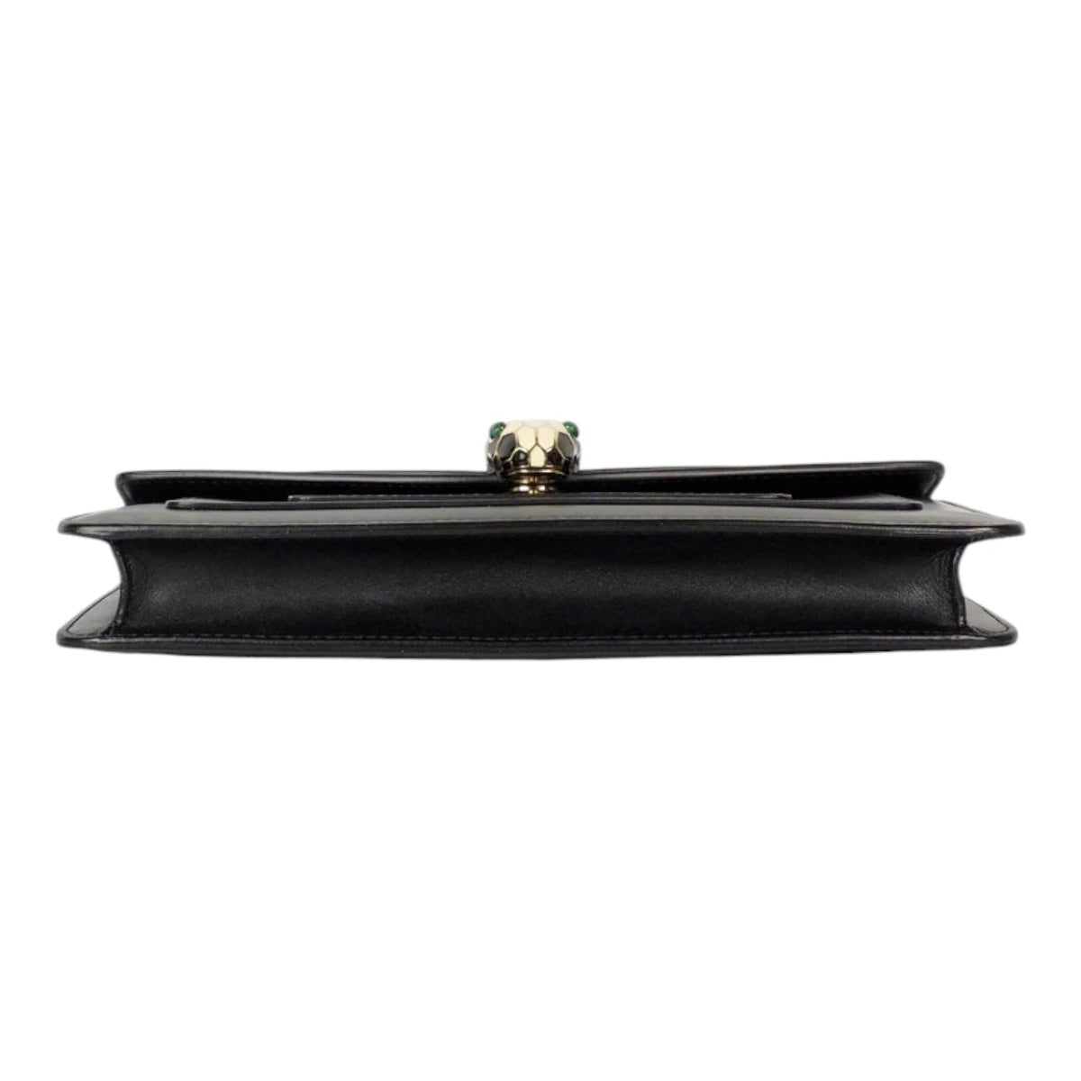 Bvlgari Black Serpenti Clutch with Chain Bag - Full Set