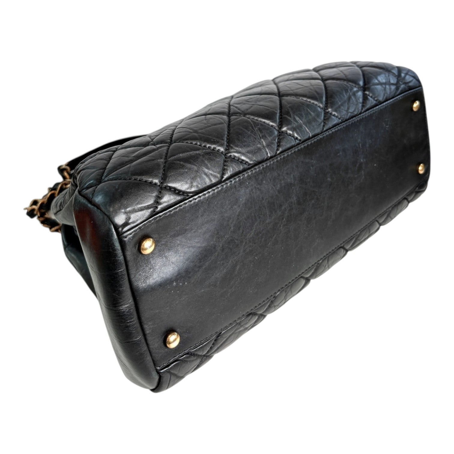 Chanel Calfskin Just Mademoiselle Bowling Bag