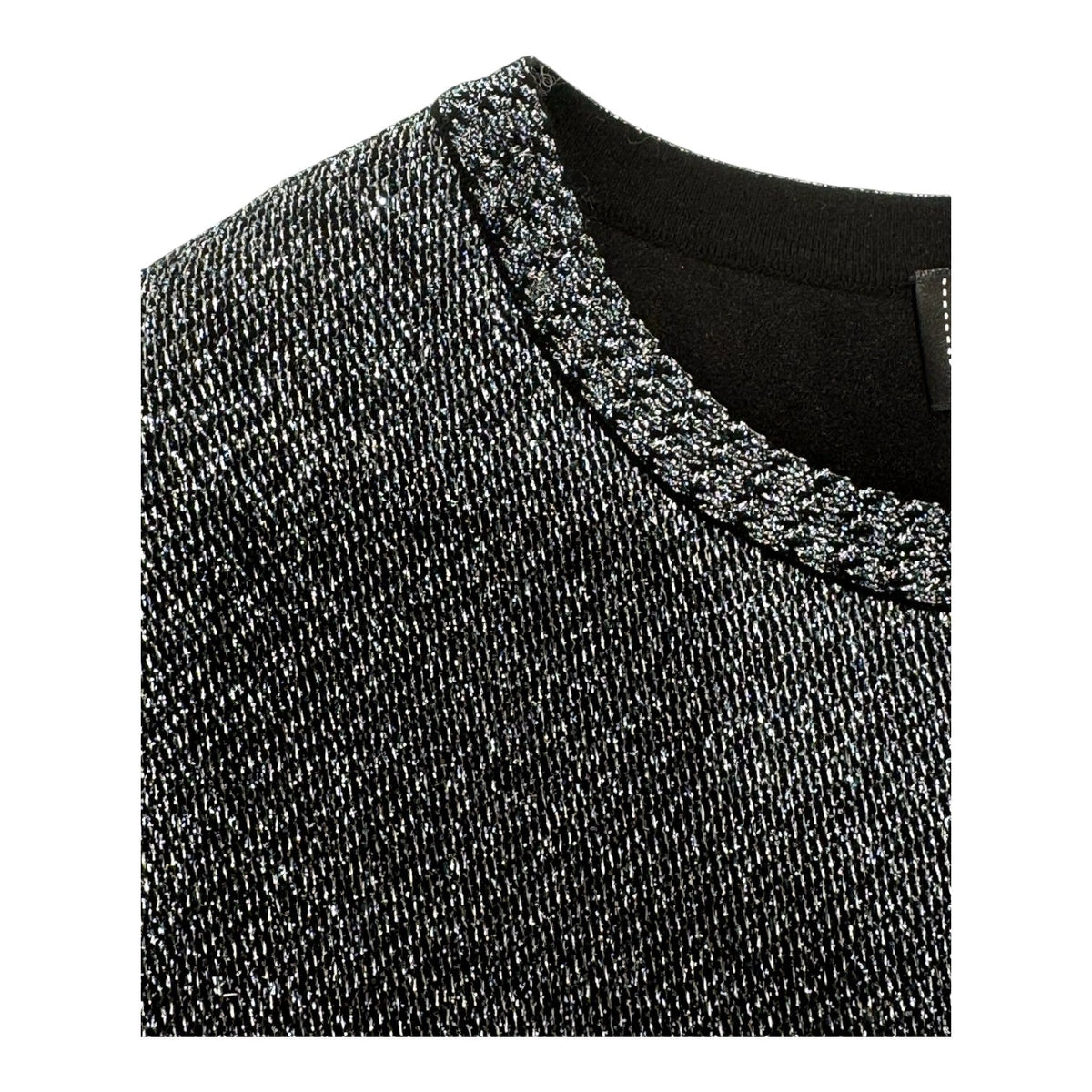 Chanel Metallic Fibre Knit Dress - size 40
