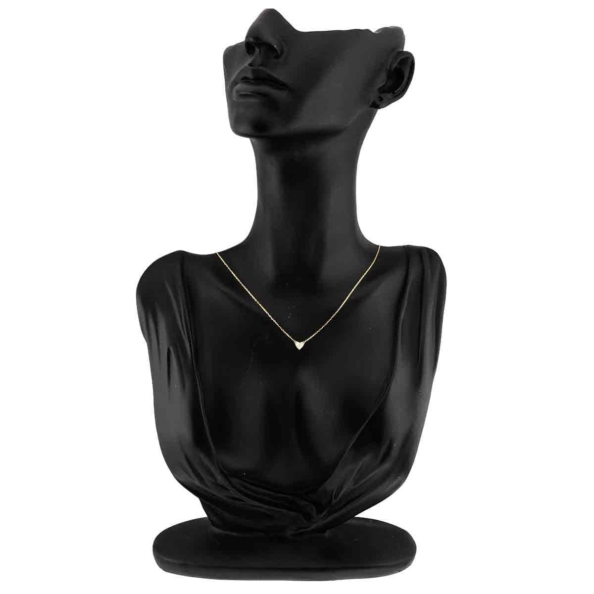 AHKAH AHKAH Heart Diamond 0.05ct Necklace 18K Yellow Gold 750 90310459