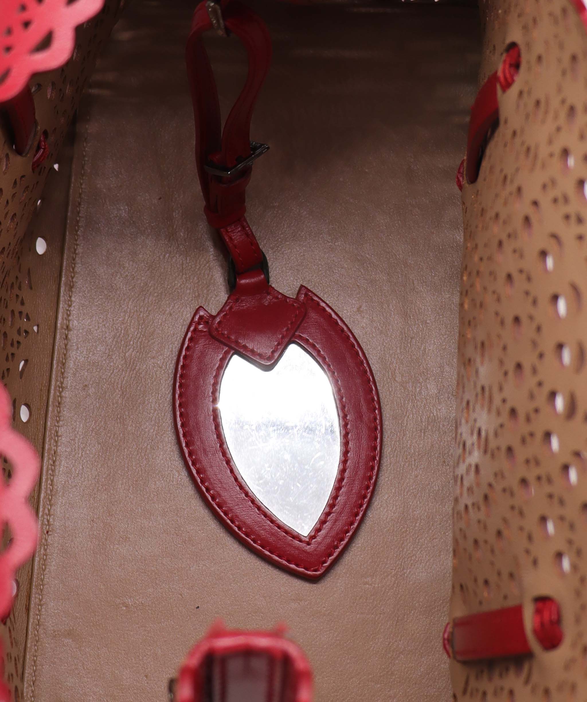 Alaïa ALAIA Hand bag Red with Wallet, Mirror & Dustbag ASC6416