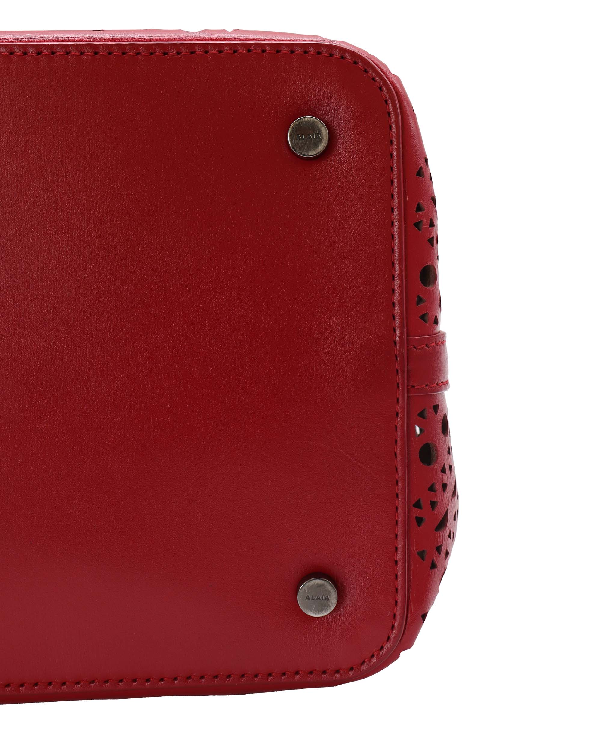 Alaïa ALAIA Hand bag Red with Wallet, Mirror & Dustbag ASC6416