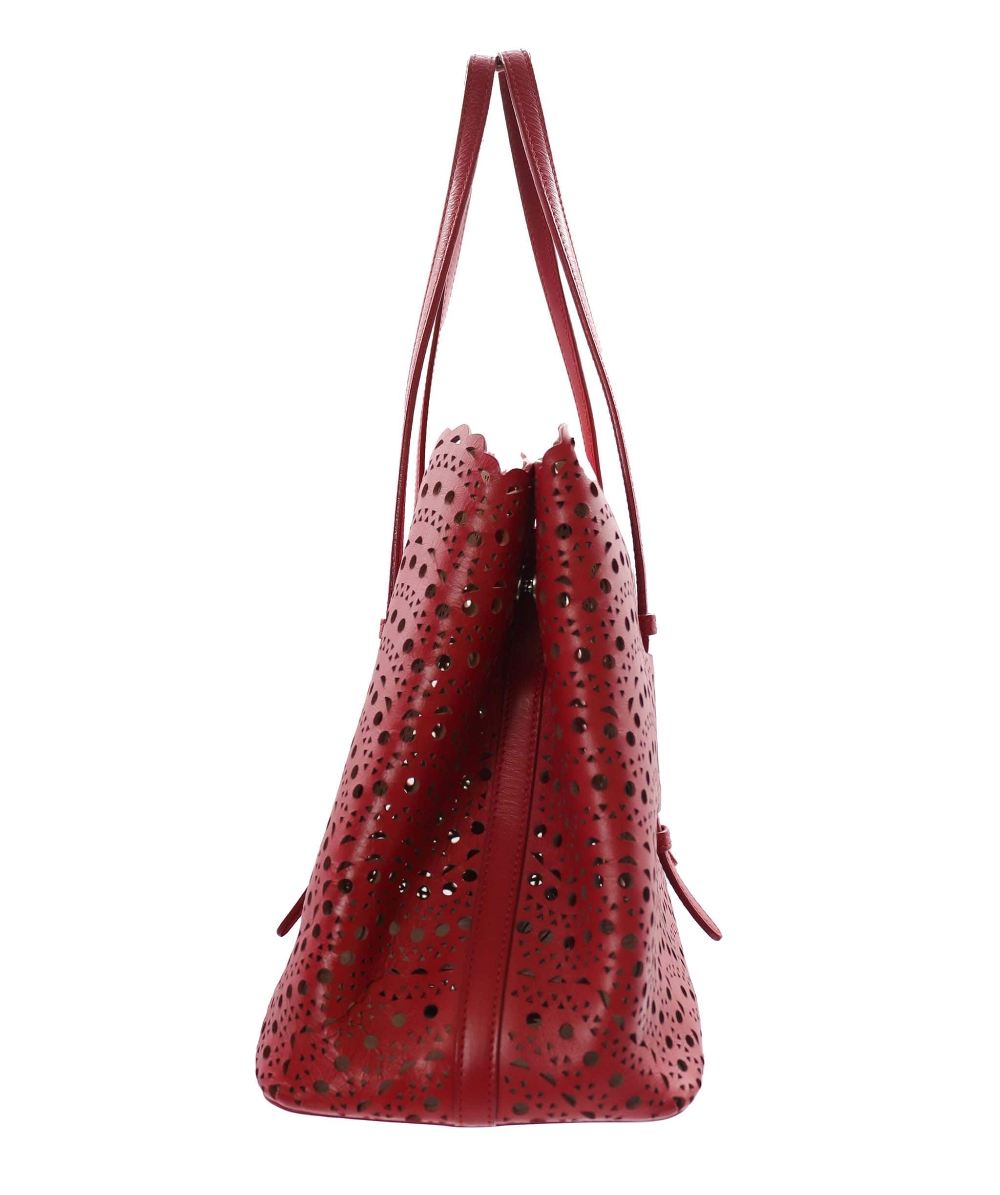 Alaïa ALAIA Hand bag Red with Wallet, Mirror & Dustbag ASC6416