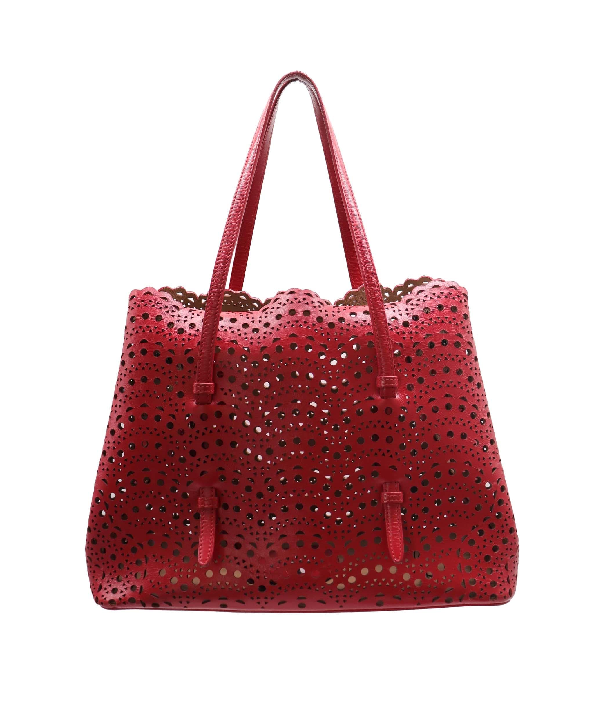 Alaïa ALAIA Hand bag Red with Wallet, Mirror & Dustbag ASC6416