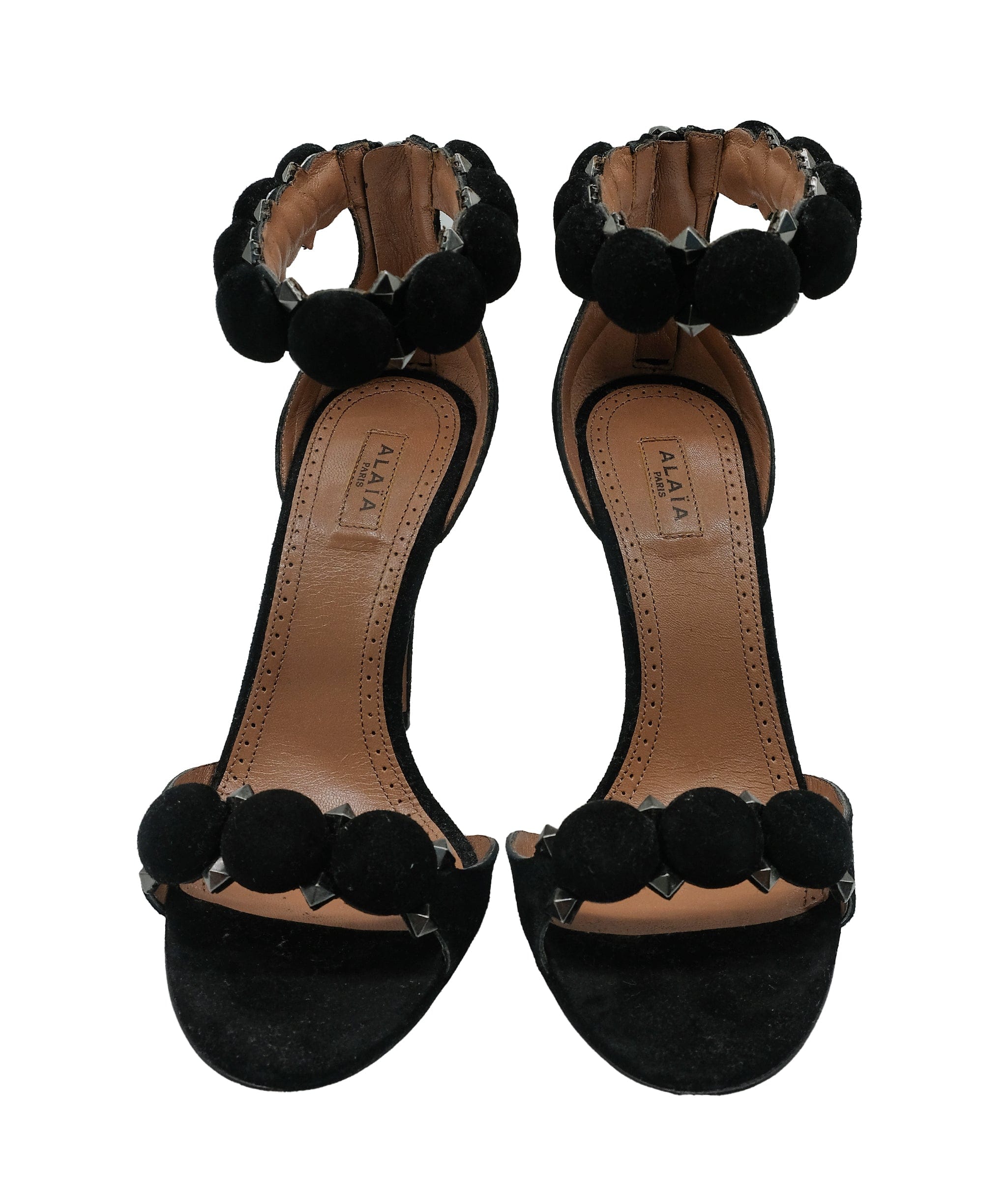 Alaïa Alaia Bambe Sandals Suede Black 36 RJC3288