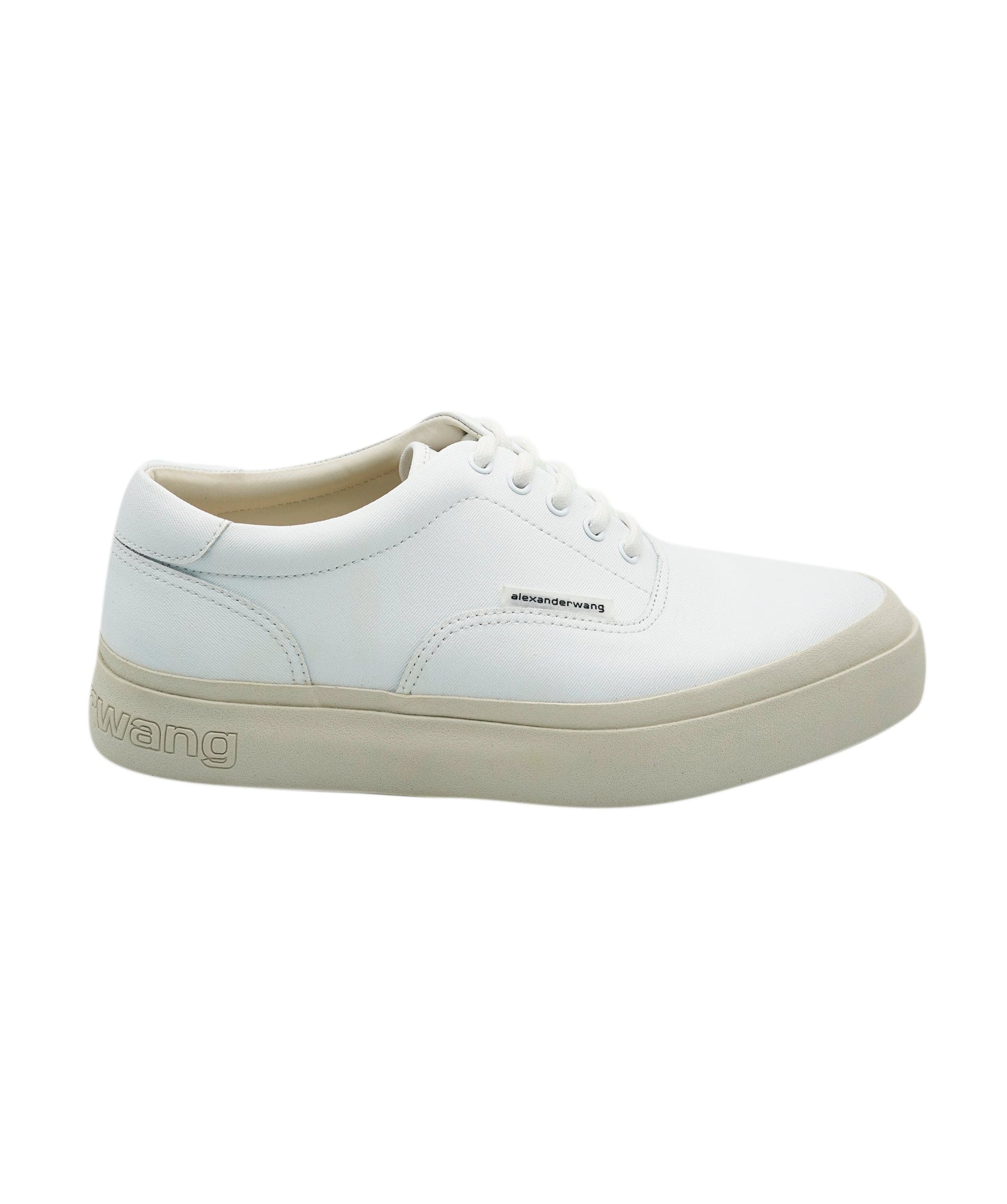 Alexander McQueen Alexander Wang Canvas White Trainers 39 New In Box ALL0467