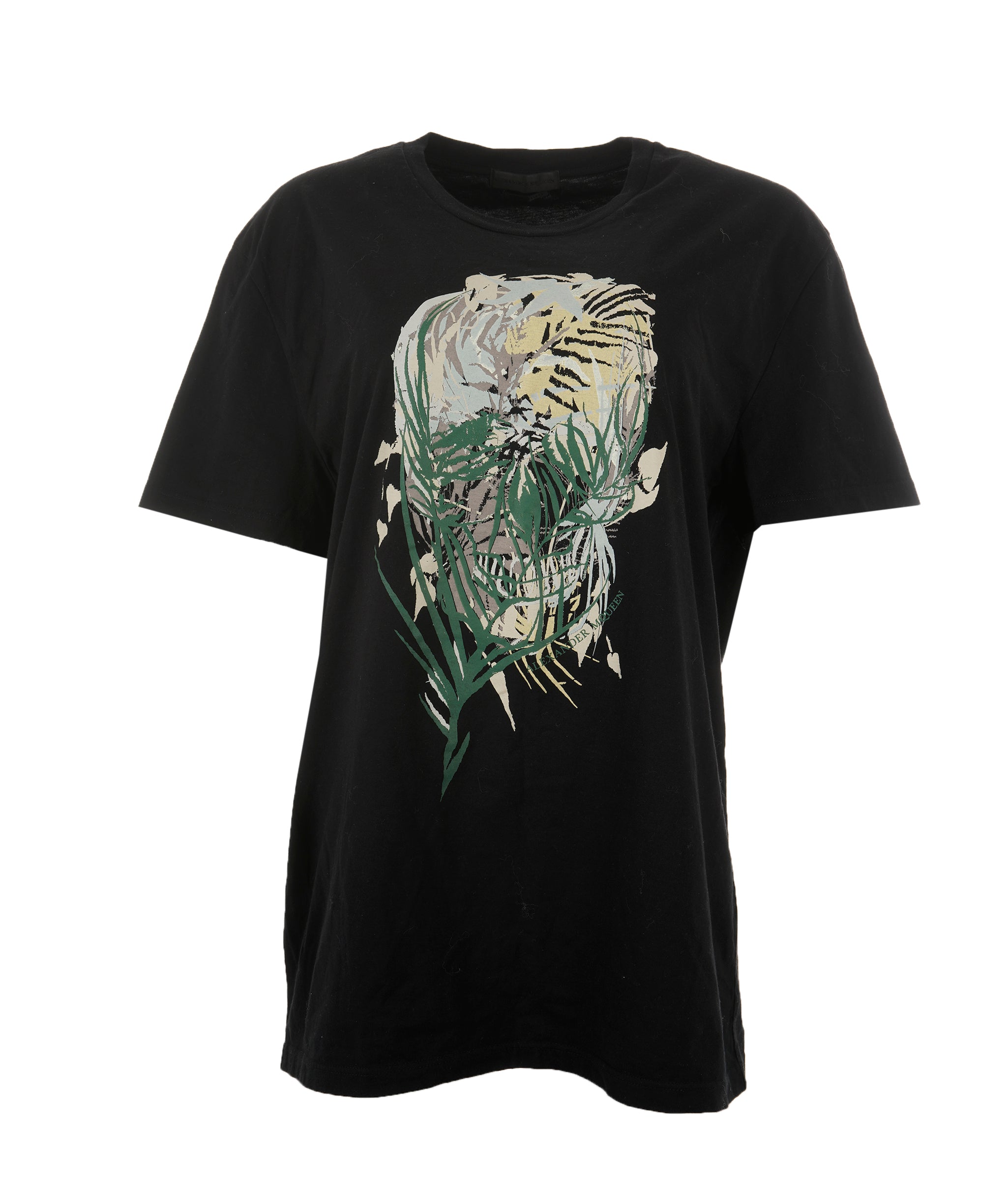 Alexander McQueen Alexader McQueen Black with Green Skull T-Shirt Size XXL AKC0105
