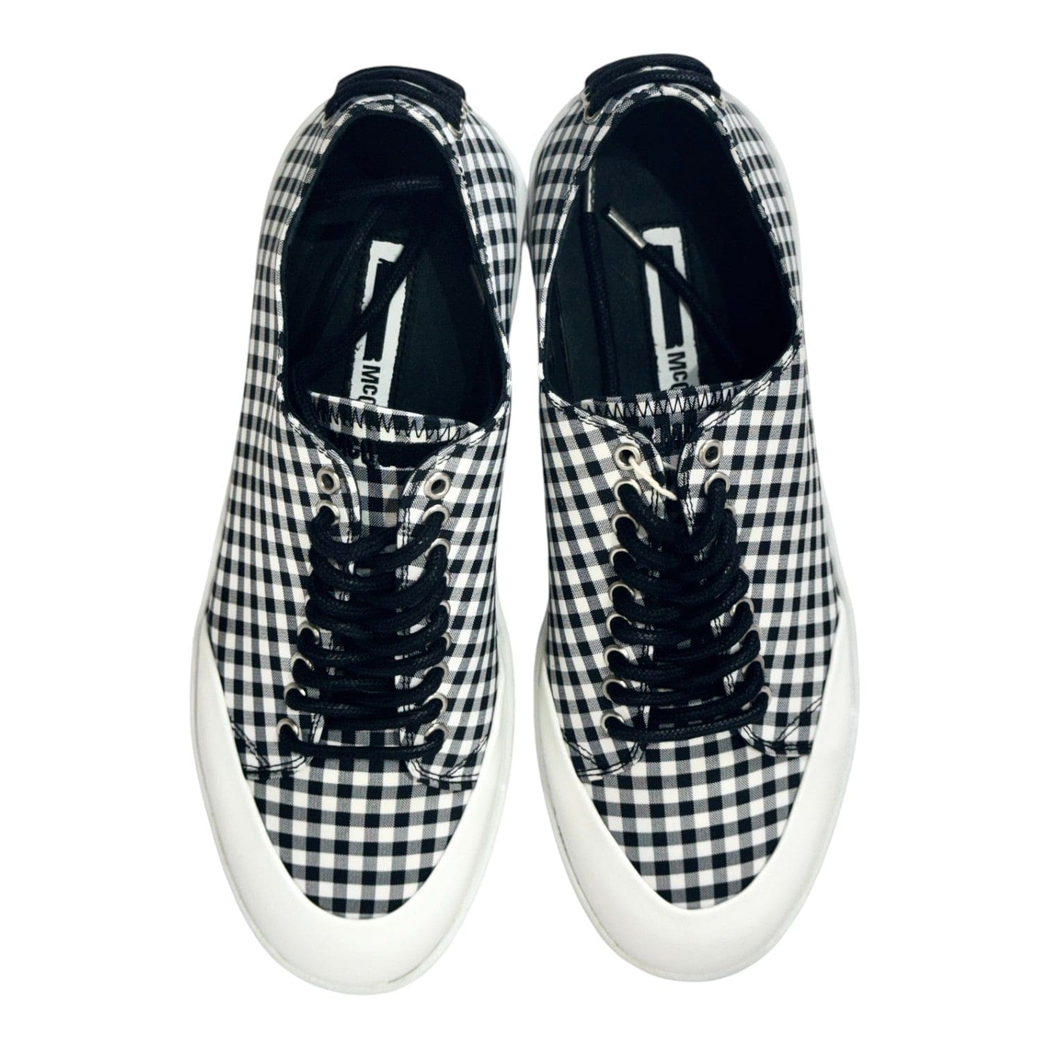 Alexander McQueen Alexander McQueen Checkerboard Black and White Trainers #39