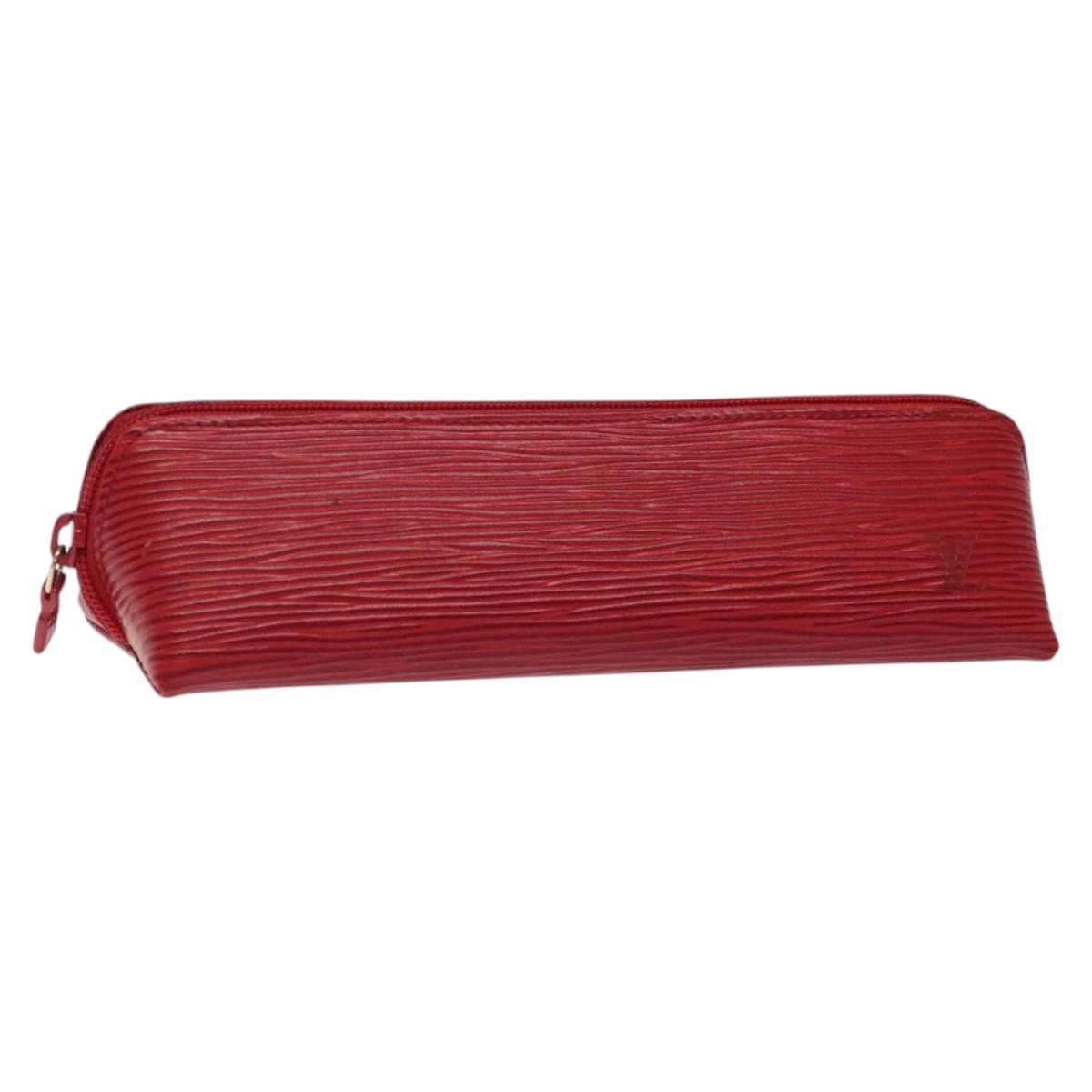 LOUIS VUITTON Epi Trousse Crayons Pen Case Red M56547 LV Auth am8480 am8480