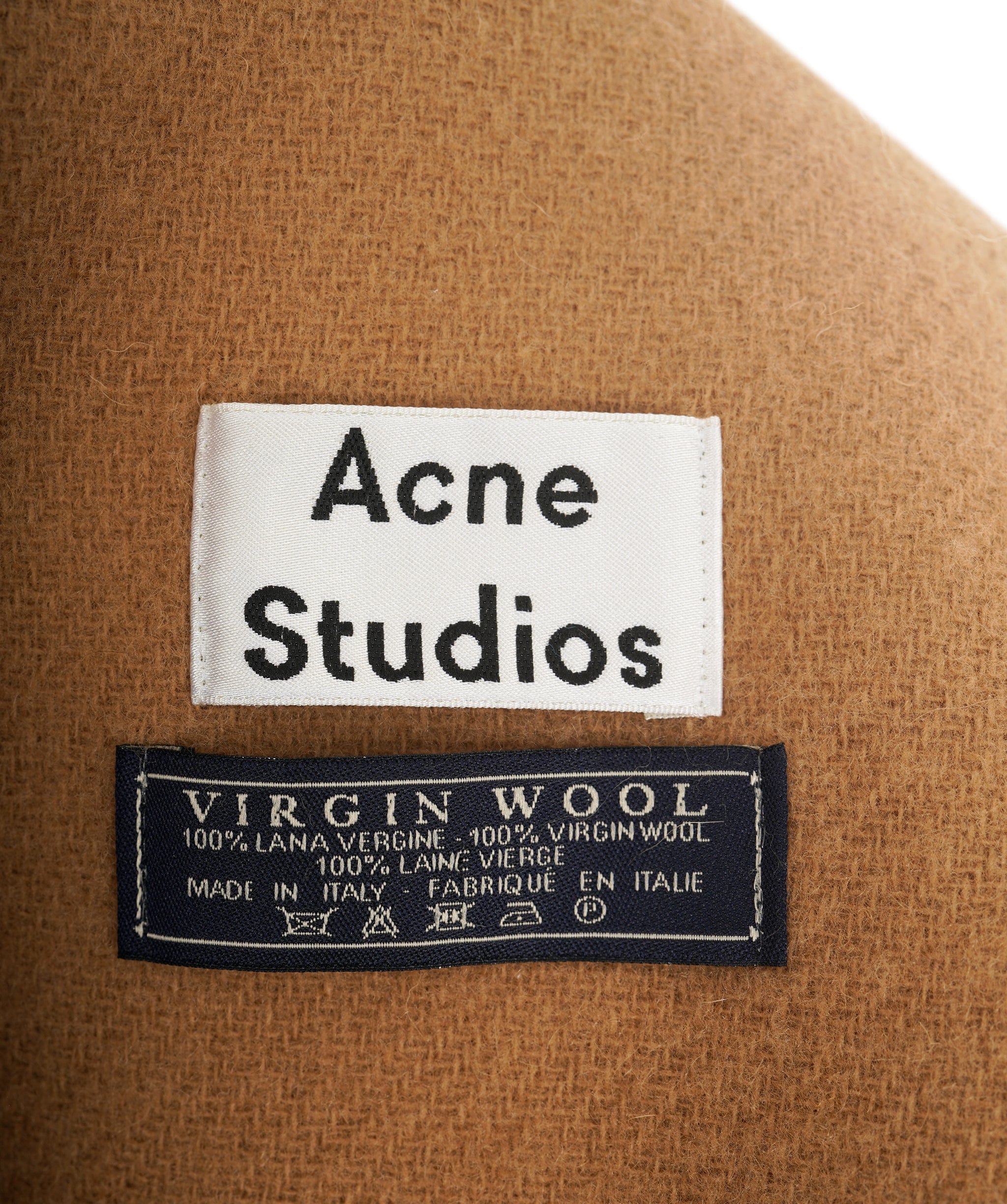 Ance Acne studios 100% virgin wool camel shawl ABL0016