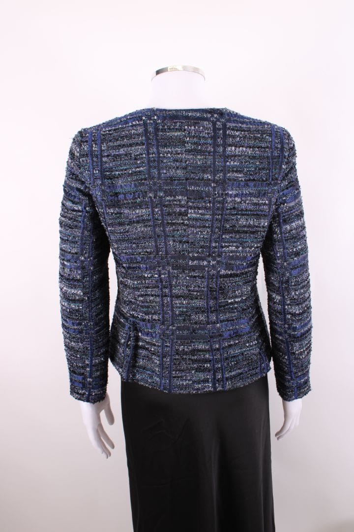 Armani Collezioni Armani Collezioni Boucle Zip Jacket Navy/ Blue S