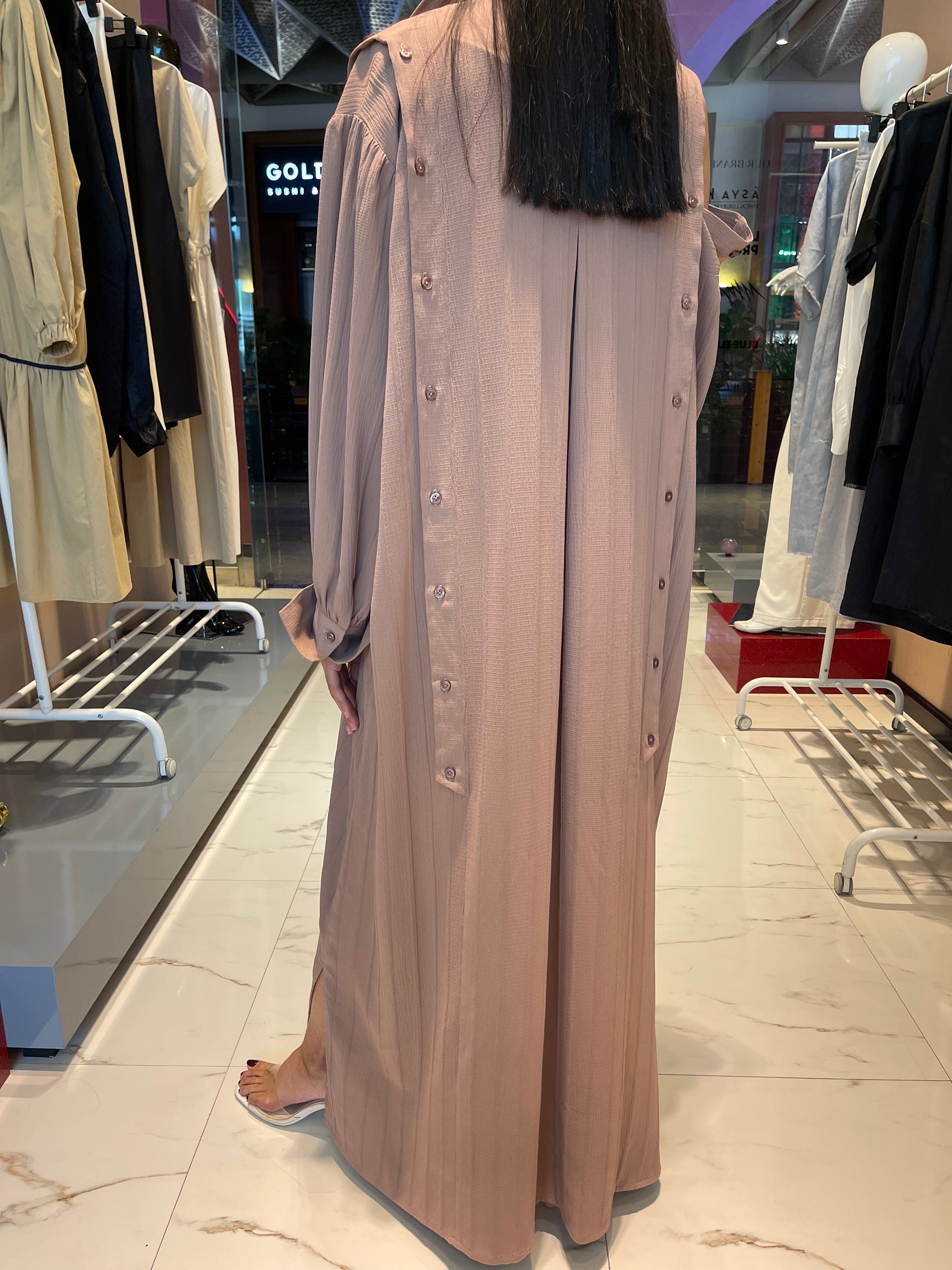 ASYA K. OFF SHOULDER MAXI DRESS (فستان) "MANGO"