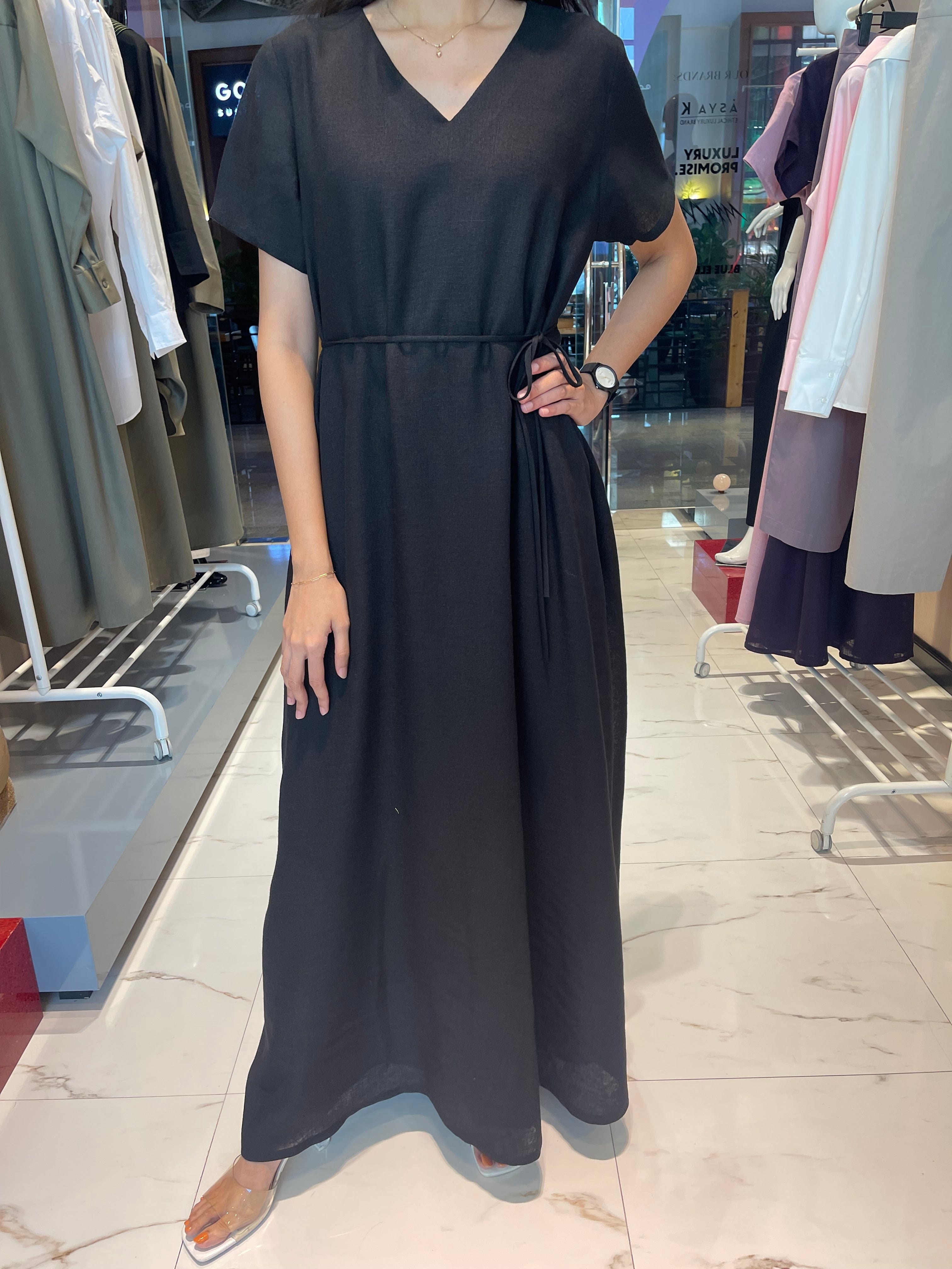 ASYA K. SHORT SLEEVE A-LINE DRESS "MUNA"