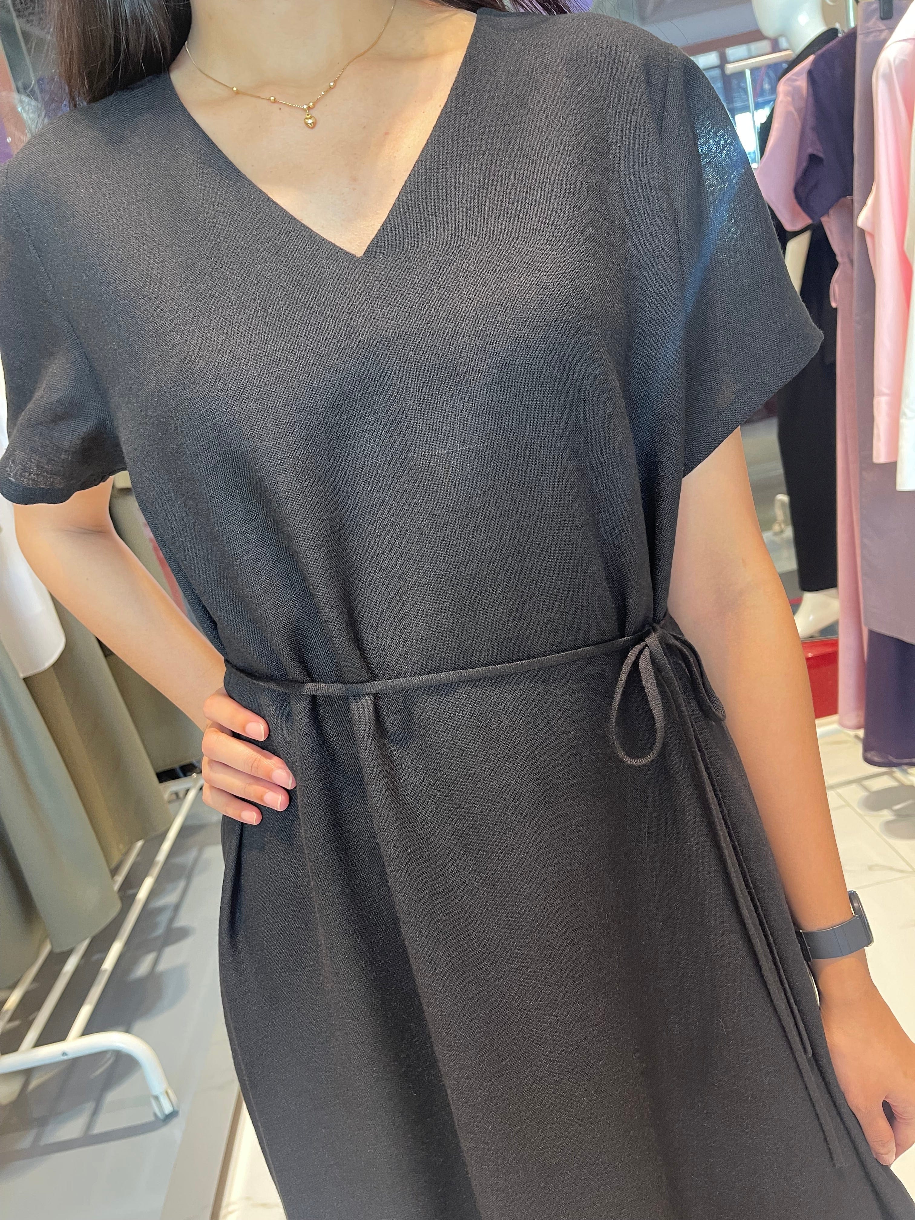 ASYA K. SHORT SLEEVE A-LINE DRESS "MUNA"