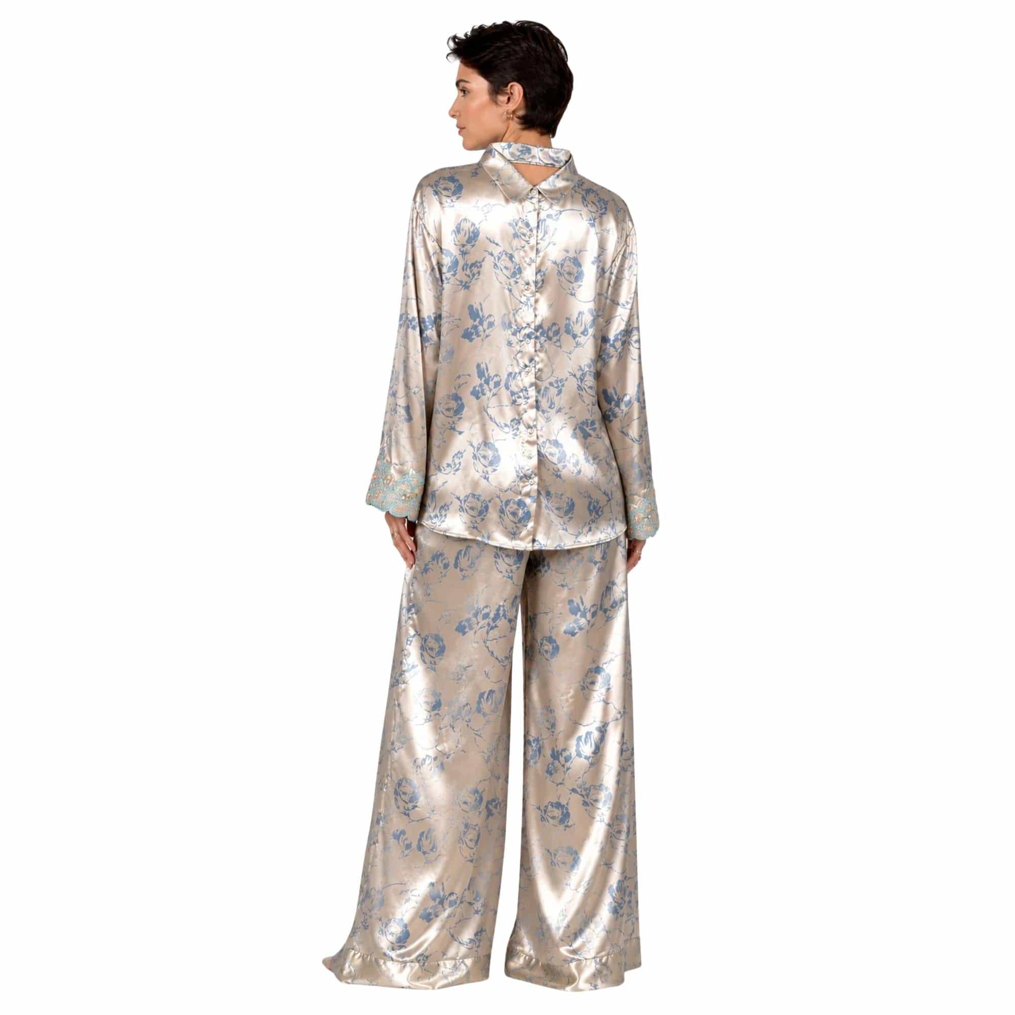 ASYA K. EMBROIDERED TWO-PIECE SET “SCHEHERAZADE BLOOM”