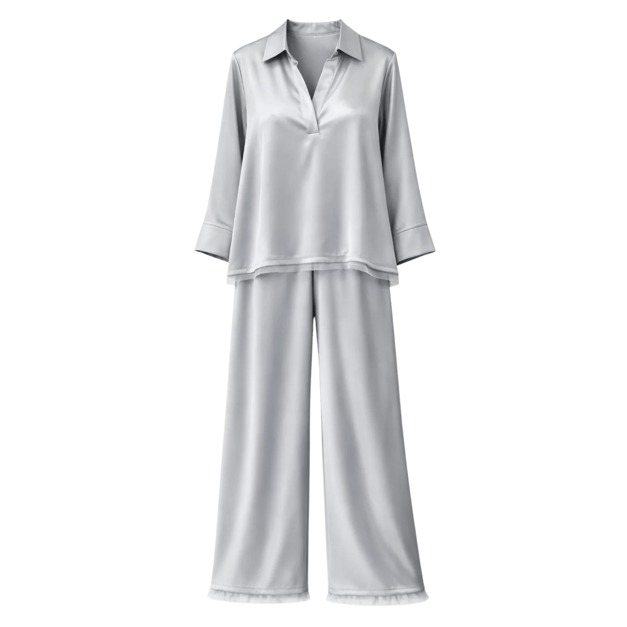 ASYA K. LOOSE FIT 2PC SET  زوج (SHIRT & PANTS قميص وبنطلون) “MAITHA"