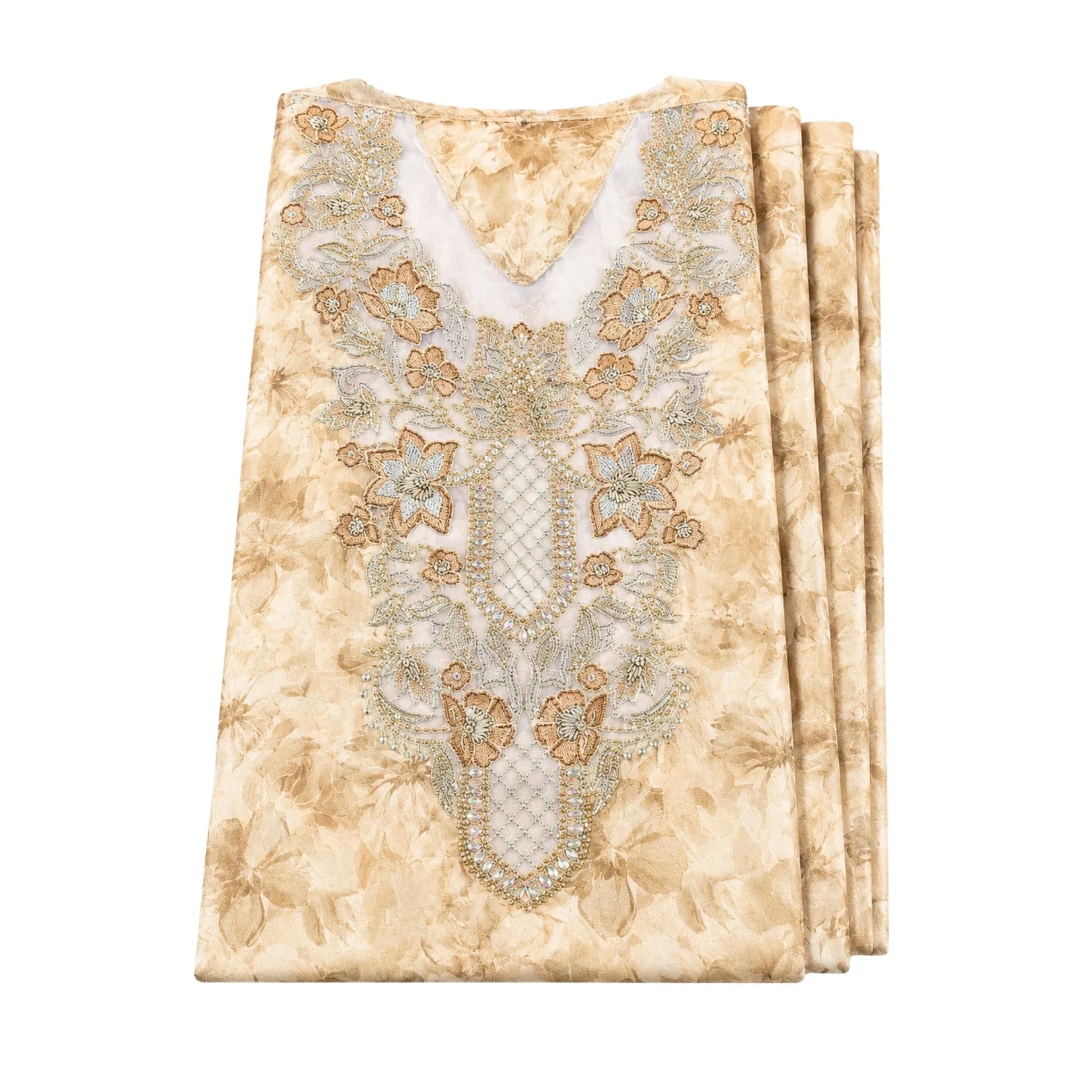 ASYA K. EMBROIDERED V-NECK LONG SLEEVE SHIRT قميص “SULTAN’S GARDEN”