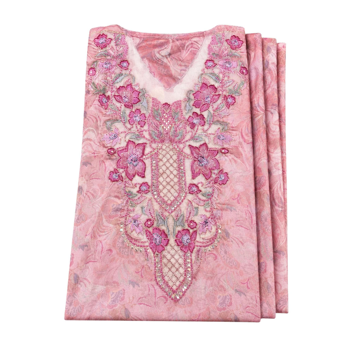 ASYA K. EMBROIDERED V-NECK LONG SLEEVE SHIRT قميص “SULTAN’S GARDEN”