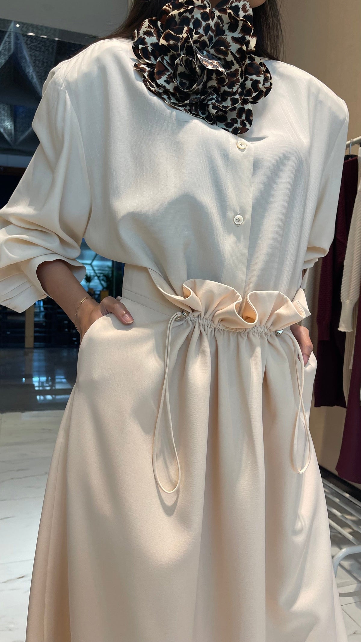 ASYA K. HIGH WAIST SKIRT (التنورة) “JINA” (CREPE COLLECTION)