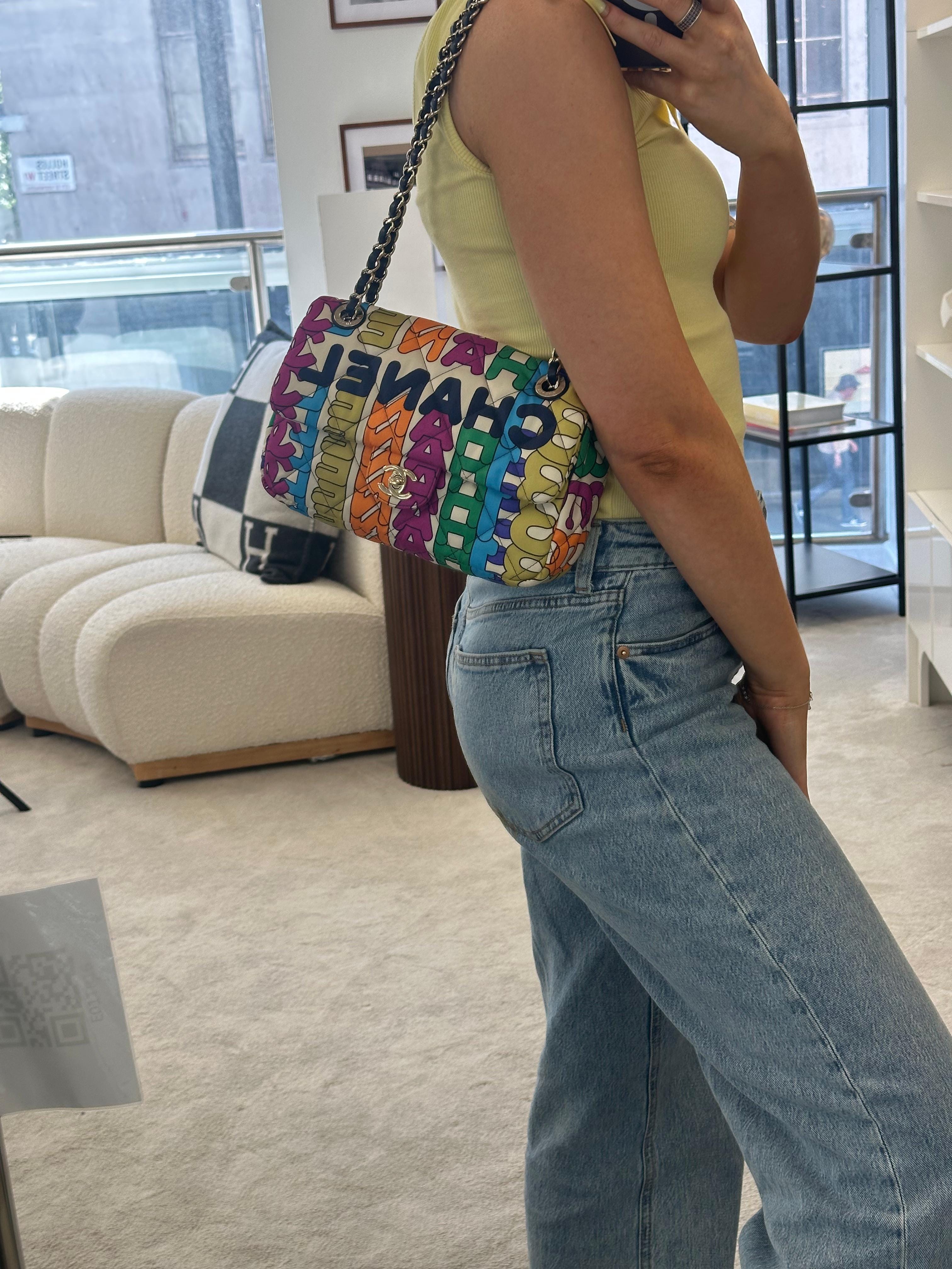 Aureon Group Limited *LONDON LOCATED* RARE CHANEL 21K RAINBOW FLAP BAG Multicolor with Gold-tone Metal