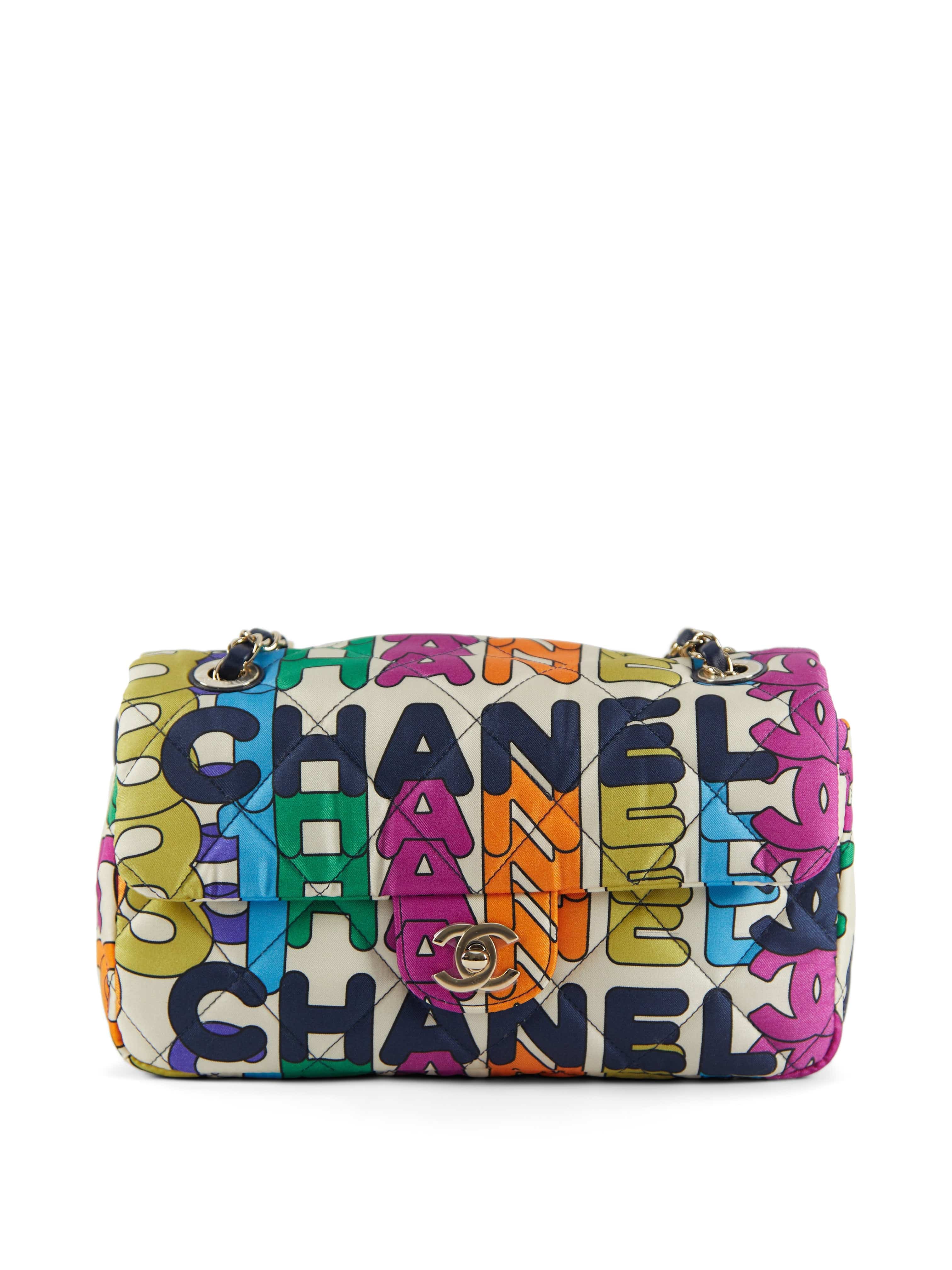 Aureon Group Limited *LONDON LOCATED* RARE CHANEL 21K RAINBOW FLAP BAG Multicolor with Gold-tone Metal