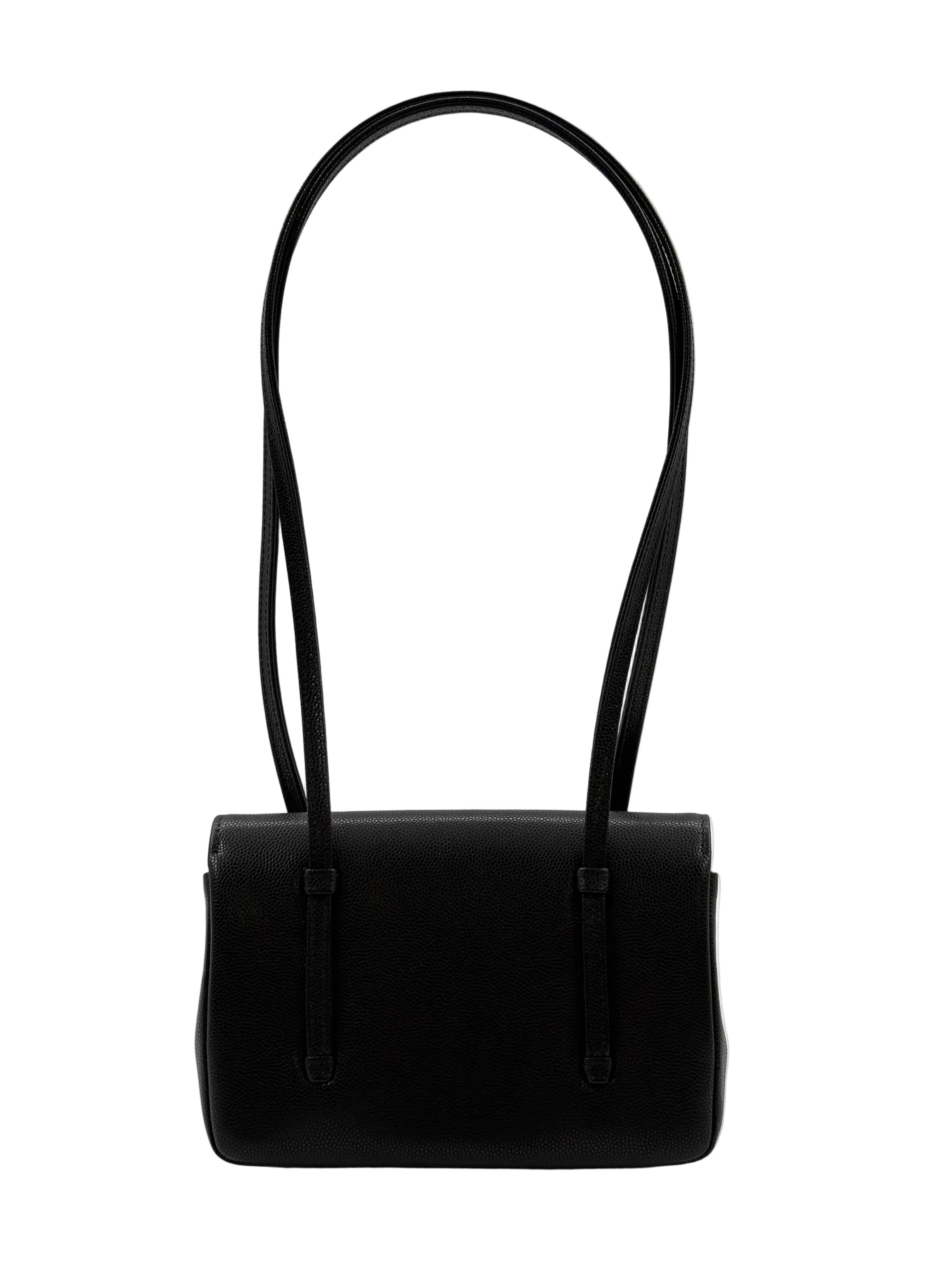 Aureon Group Limited *LONDON LOCATED* CHANEL 26 MINI FLAP BAG BLACK Grained Shiny Calfskin with Gold-Tone Metal