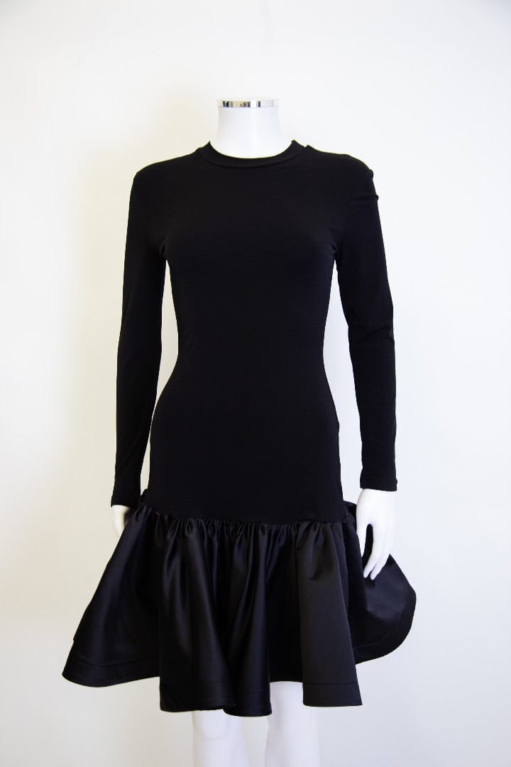 AZ Factory AZ Factory L/S Ruffle Hem Dress Black 8