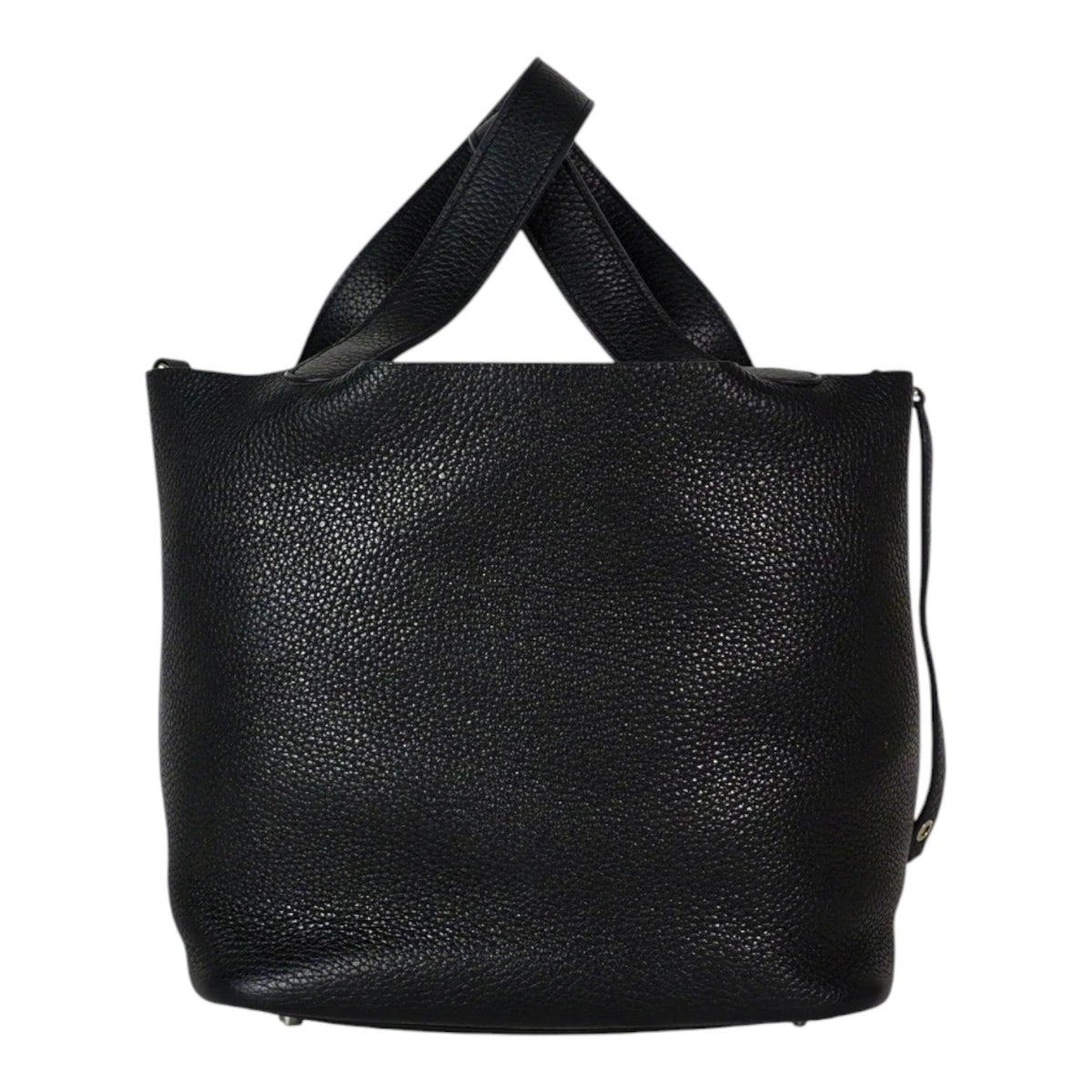 Hermes Black Picotin 22 in Clemence Leather Bag