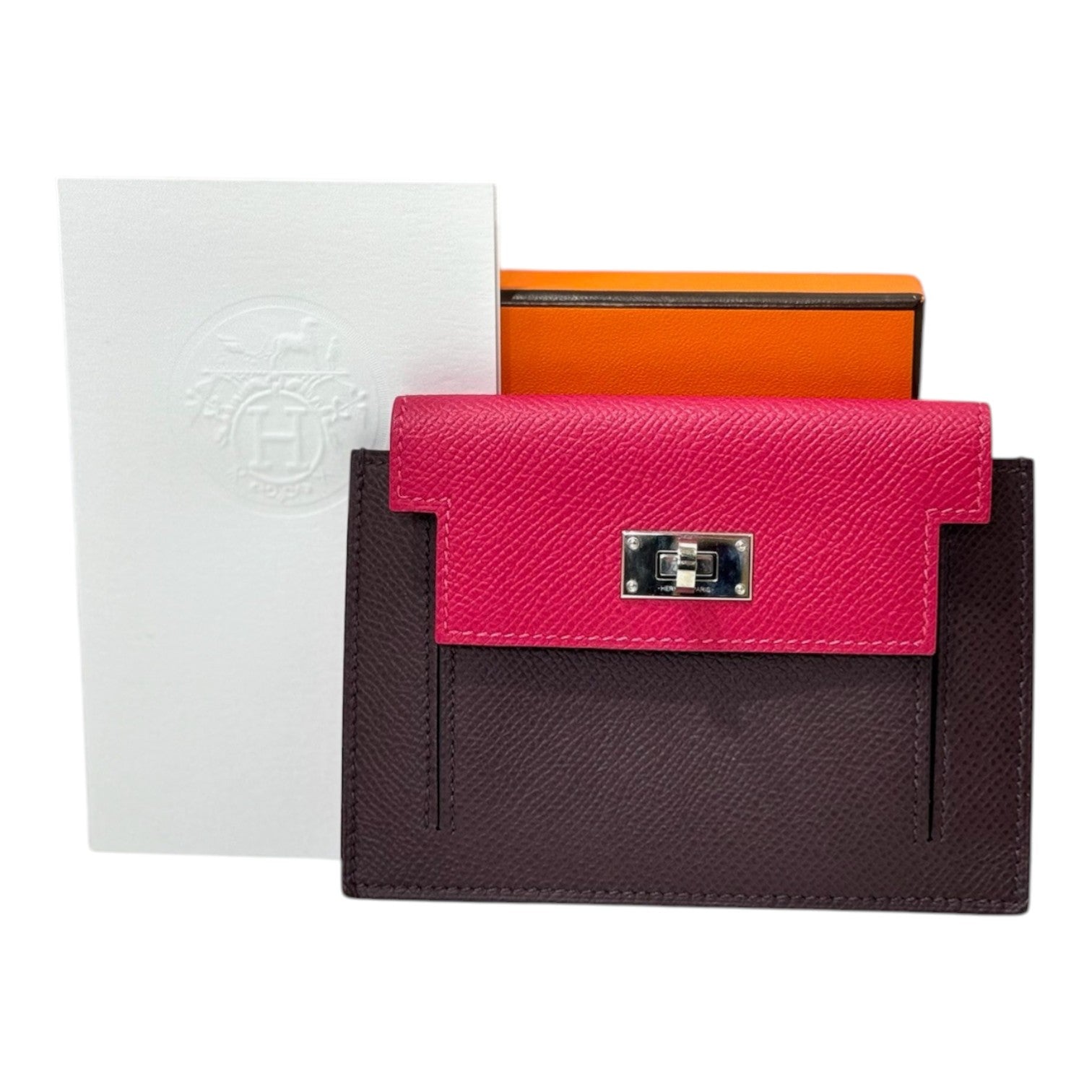 Hermes Kelly Pocket Compact Wallet Epsom Leather