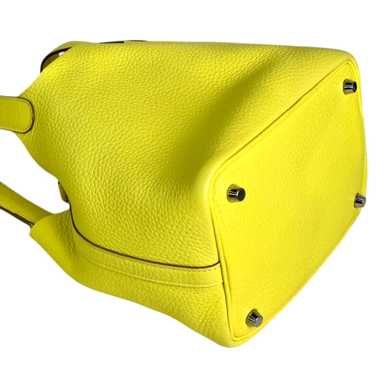 Hermes Lime Picotin 18cm Lime Bag in Clemence