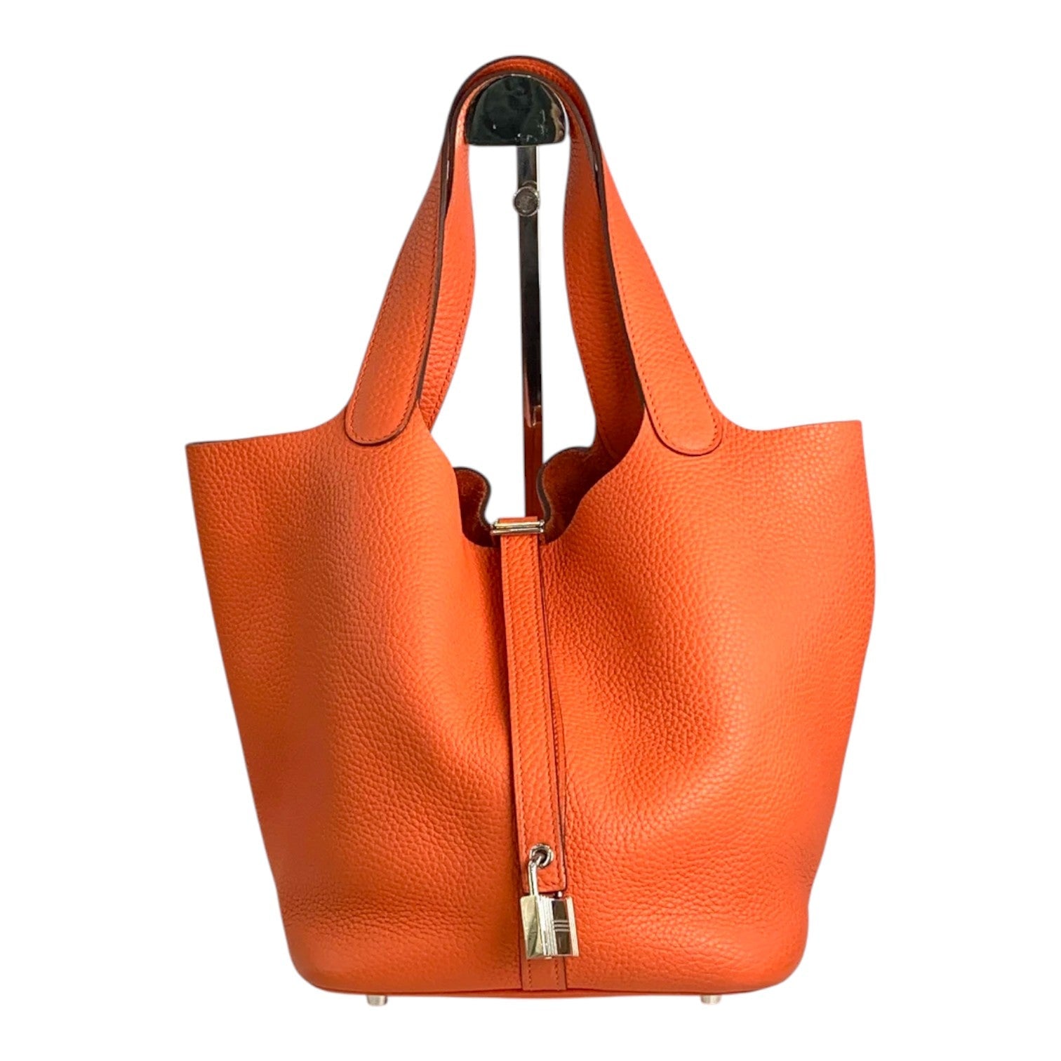 Hermes Picotin 22 Orange Bag in Clemence