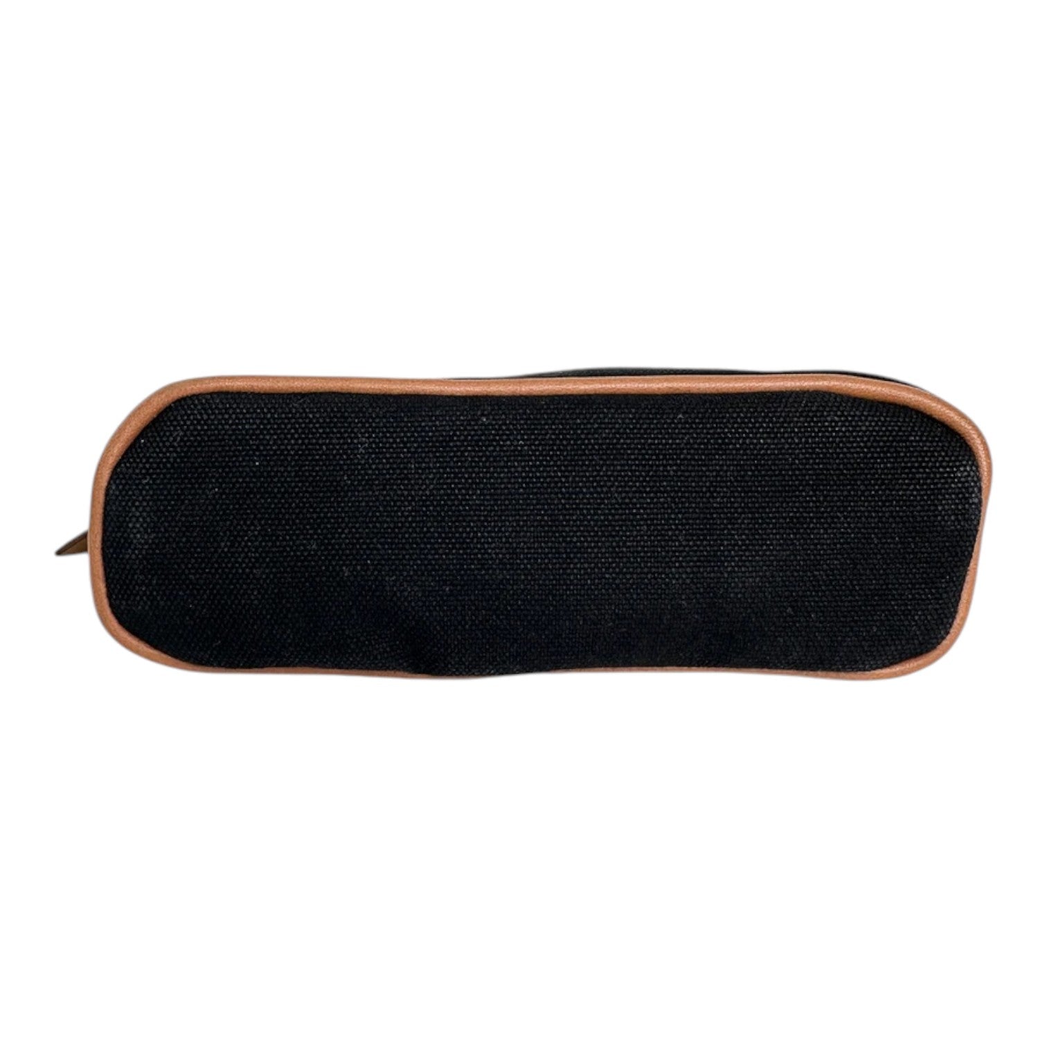 Hermes Black Cotton Canvas Mini Bolide Travel Cosmetic Pouch