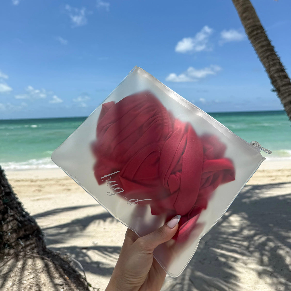bag-d large everything- ouch frosted tpu with bikini inside