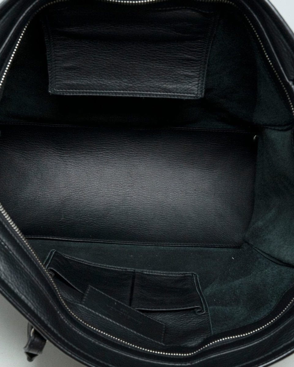 Balenciaga Black Leather Papier Tote Bag - AGL1861