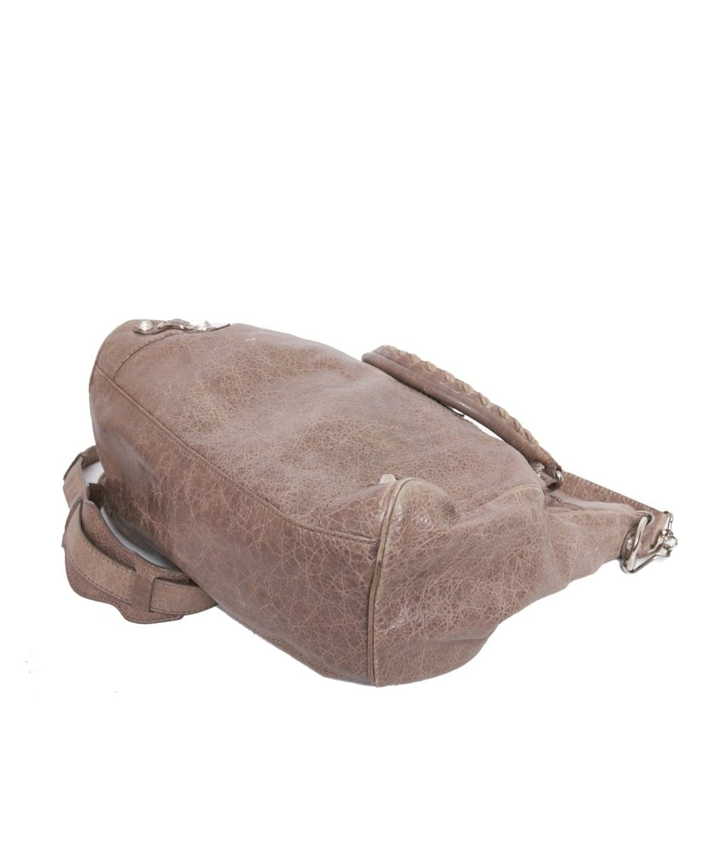 Balenciaga City Taupe Leather Bag - ADL1214
