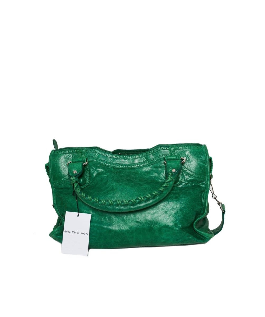 Balenciaga Balenciaga Green Leather City Bag  ASL1169