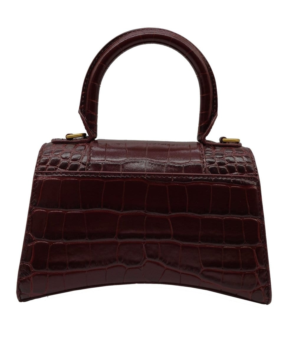 Balenciaga Balenciaga Hourglass Crocodile Embossed Handbag RJC2835