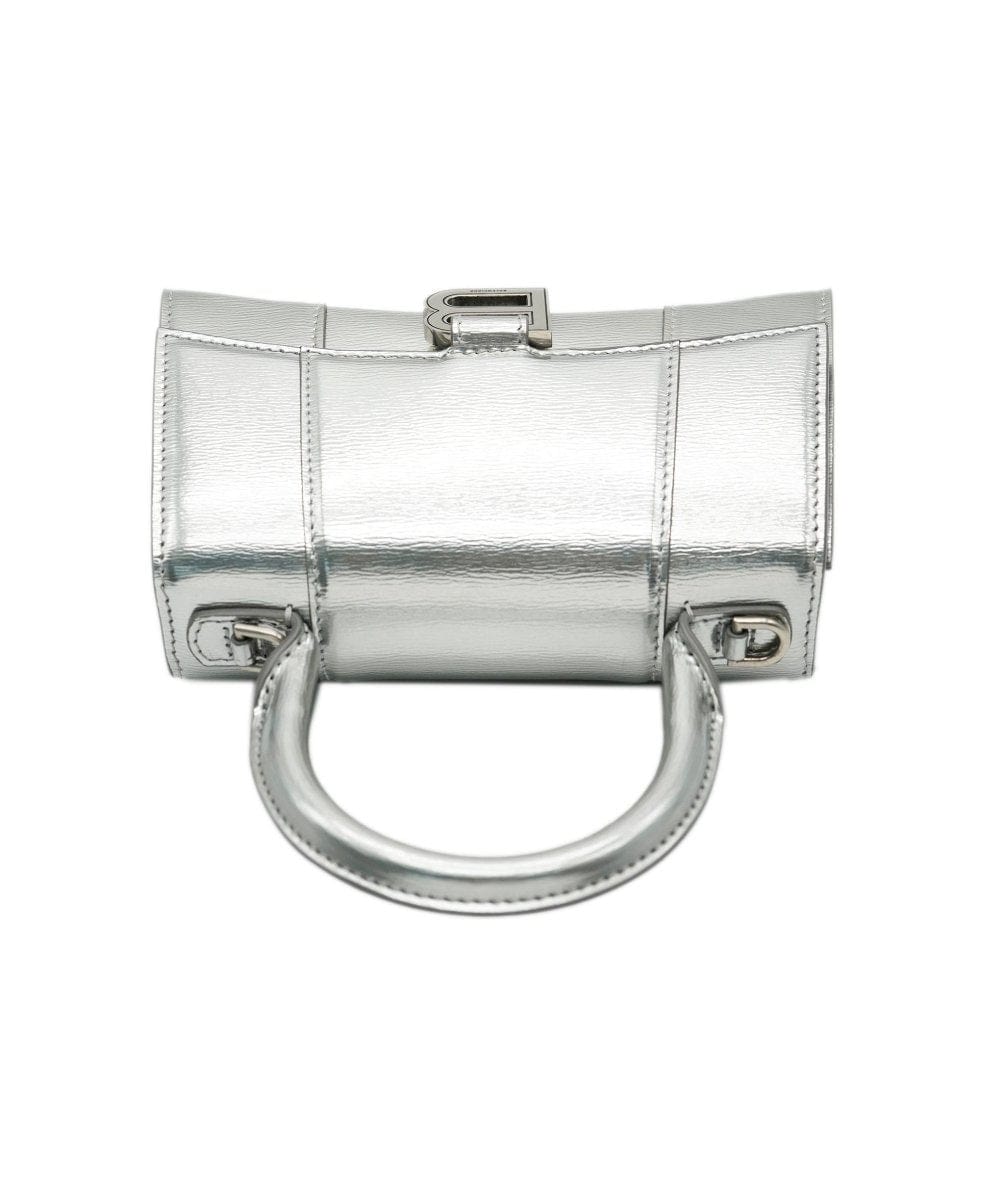 Balenciaga Balenciaga Metallic Silver Nano Hourglass Bag  ALC1095