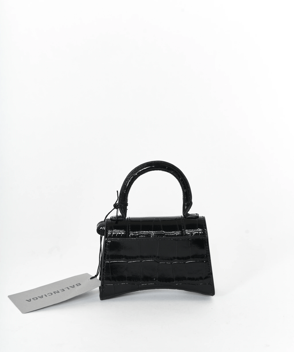 Balenciaga Balenciaga mini waist bag black croc