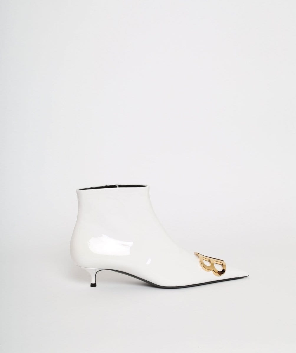 Balenciaga BB White Ankle Boots size 38
